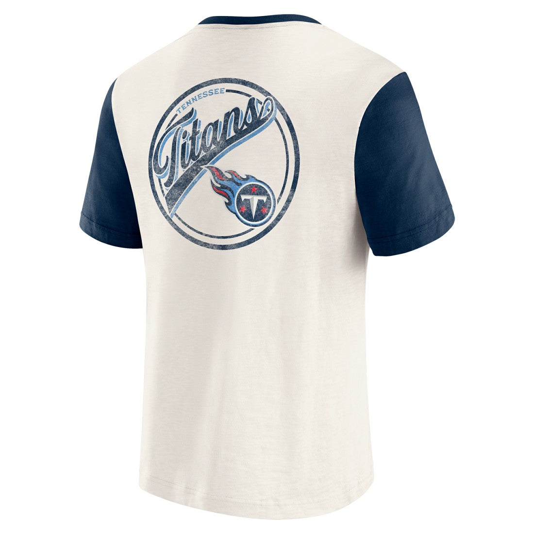 Darius Rucker Collection Henley Colorblock Slub Pocket T-Shirt - Tennessee Titans T-shirts