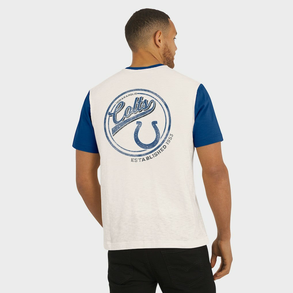 Darius Rucker Collection Henley Colorblock Slub Pocket T-Shirt - Indianapolis Colts T-shirts
