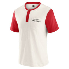 Darius Rucker Collection Henley Colorblock Slub Pocket T-Shirt - Atlanta Falcons T-shirts