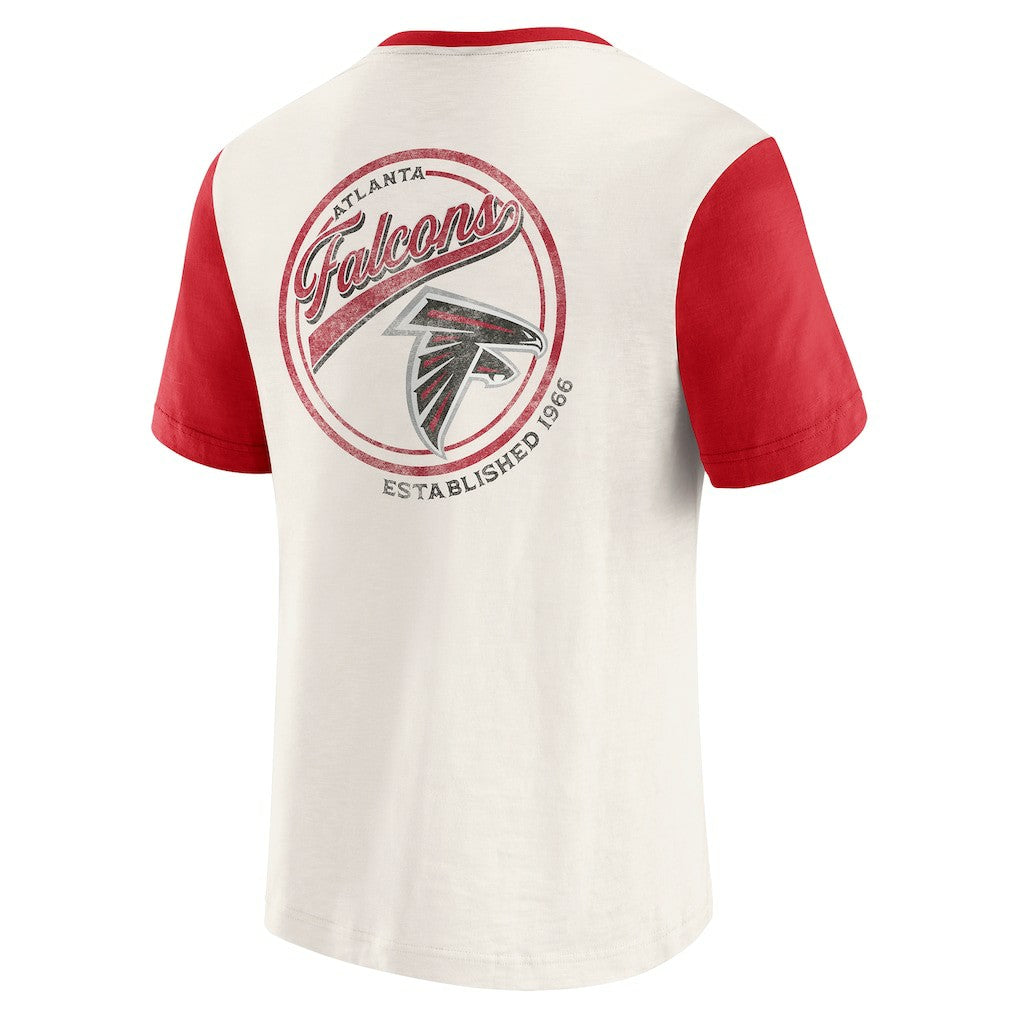 Darius Rucker Collection Henley Colorblock Slub Pocket T-Shirt - Atlanta Falcons T-shirts