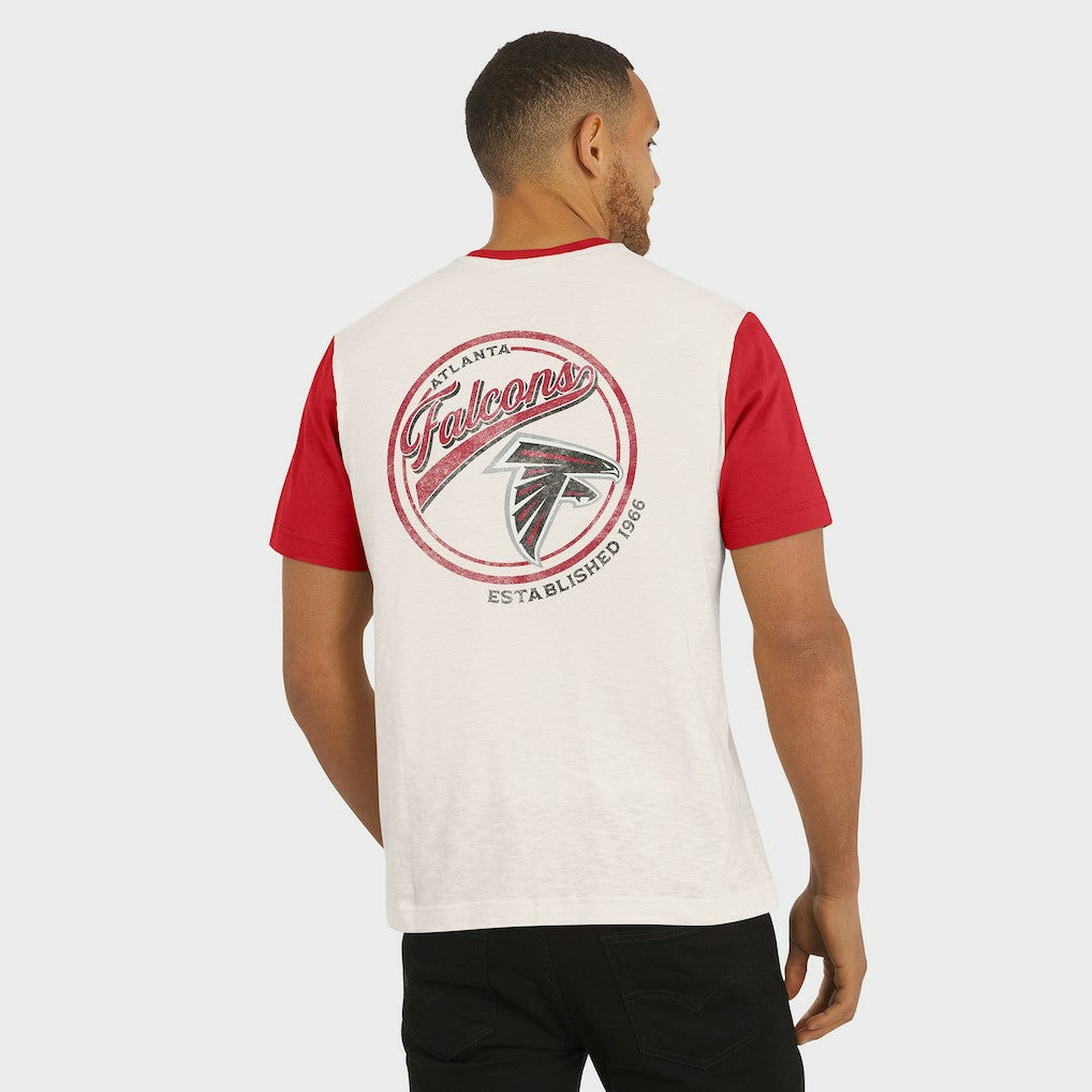 Darius Rucker Collection Henley Colorblock Slub Pocket T-Shirt - Atlanta Falcons T-shirts