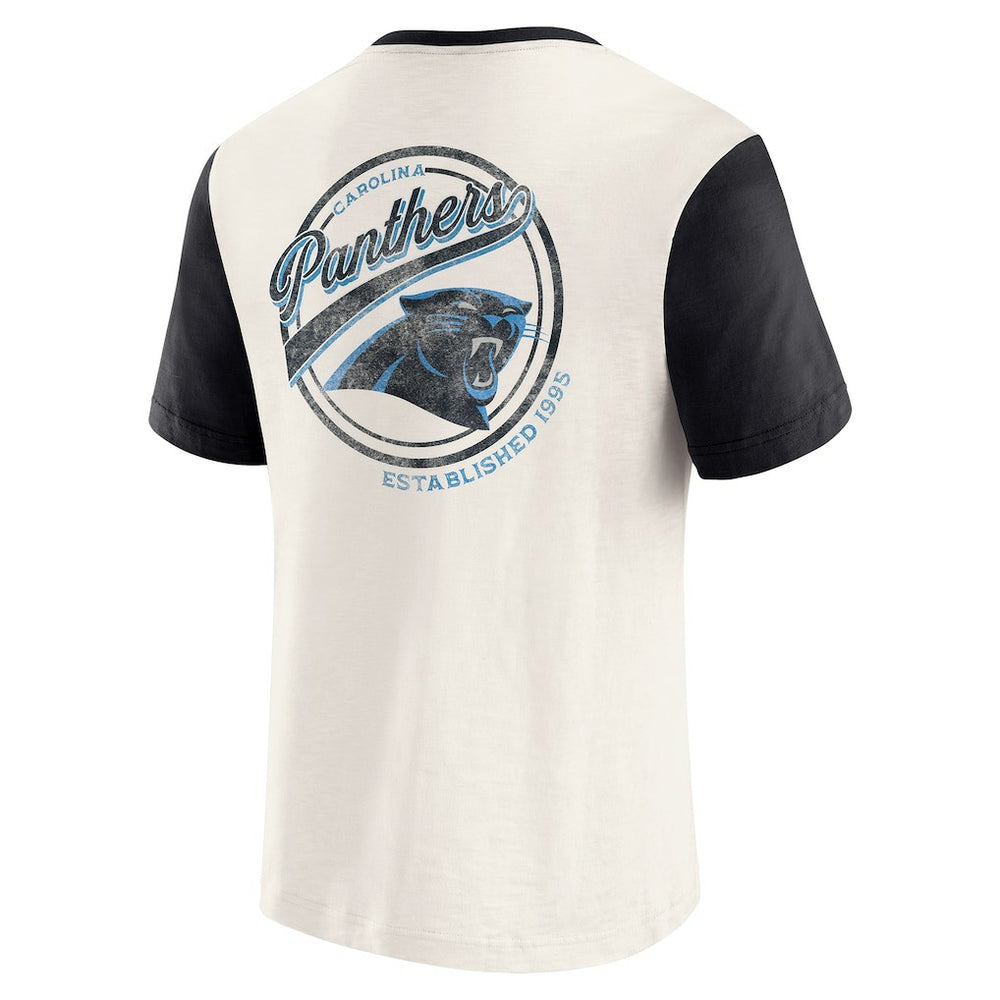 Darius Rucker Collection Henley Colorblock Slub Pocket T-Shirt - Carolina Panthers T-shirts