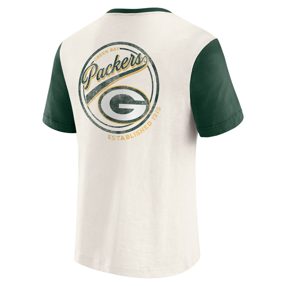 Darius Rucker Collection Henley Colorblock Slub Pocket T-Shirt - Green Bay Packers T-shirts