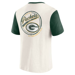 Darius Rucker Collection Henley Colorblock Slub Pocket T-Shirt - Green Bay Packers T-shirts