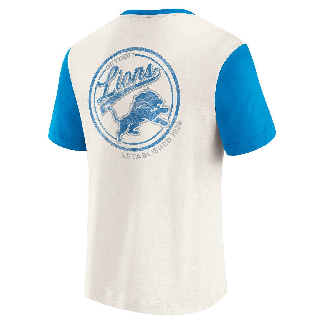 Darius Rucker Collection Henley Colorblock Slub Pocket T-Shirt - Detroit Lions T-shirts