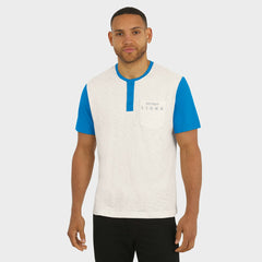 Darius Rucker Collection Henley Colorblock Slub Pocket T-Shirt - Detroit Lions T-shirts