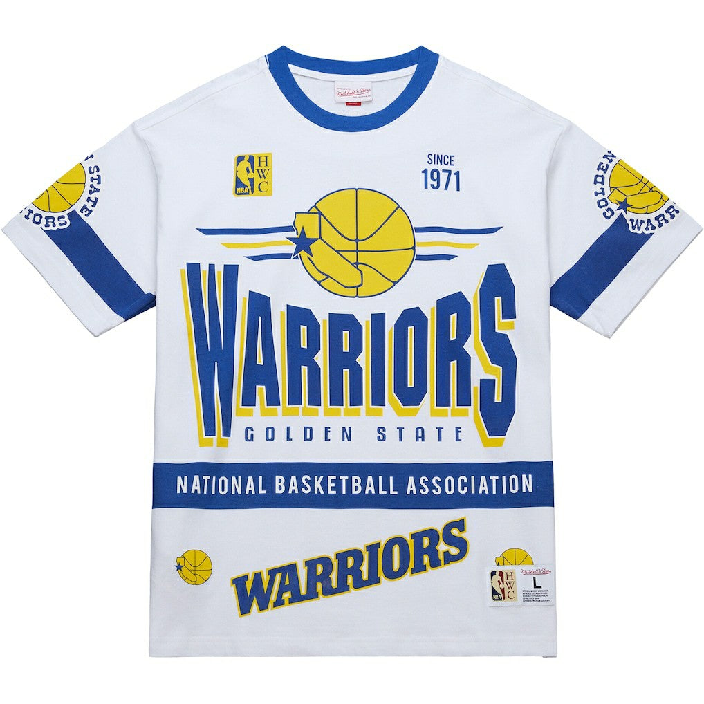 Mitchell & Ness Golden State Warriors Unisex Hardwood Classics Vintage Team Origins Premium T-Shirt sale