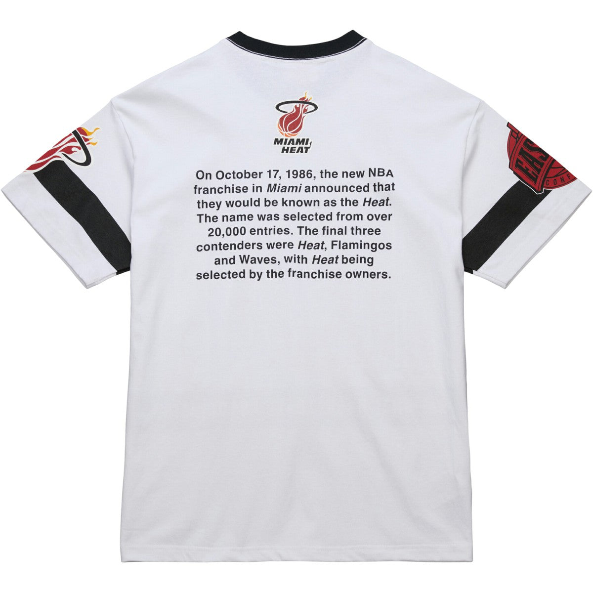 Mitchell & Ness Miami Heat Unisex Hardwood Classics Vintage Team Origins Premium T-Shirt