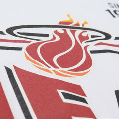 Mitchell & Ness Miami Heat Unisex Hardwood Classics Vintage Team Origins Premium T-Shirt