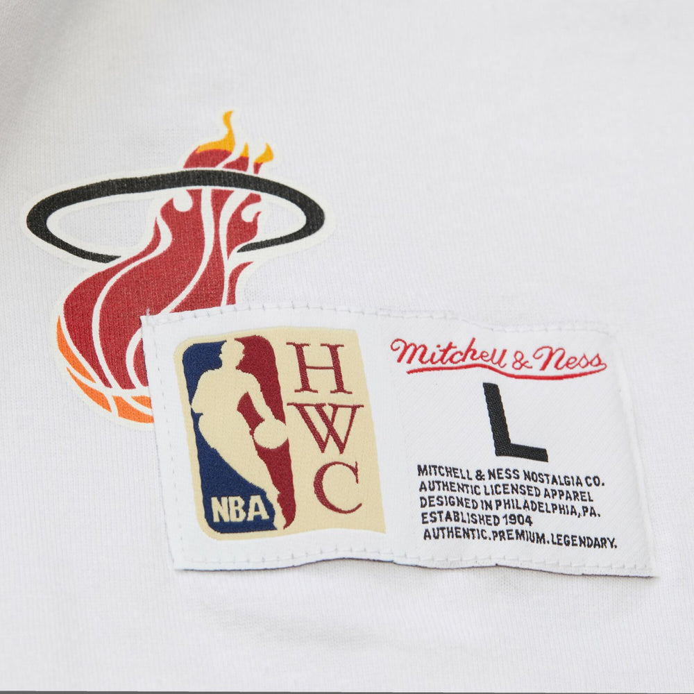Mitchell & Ness Miami Heat Unisex Hardwood Classics Vintage Team Origins Premium T-Shirt