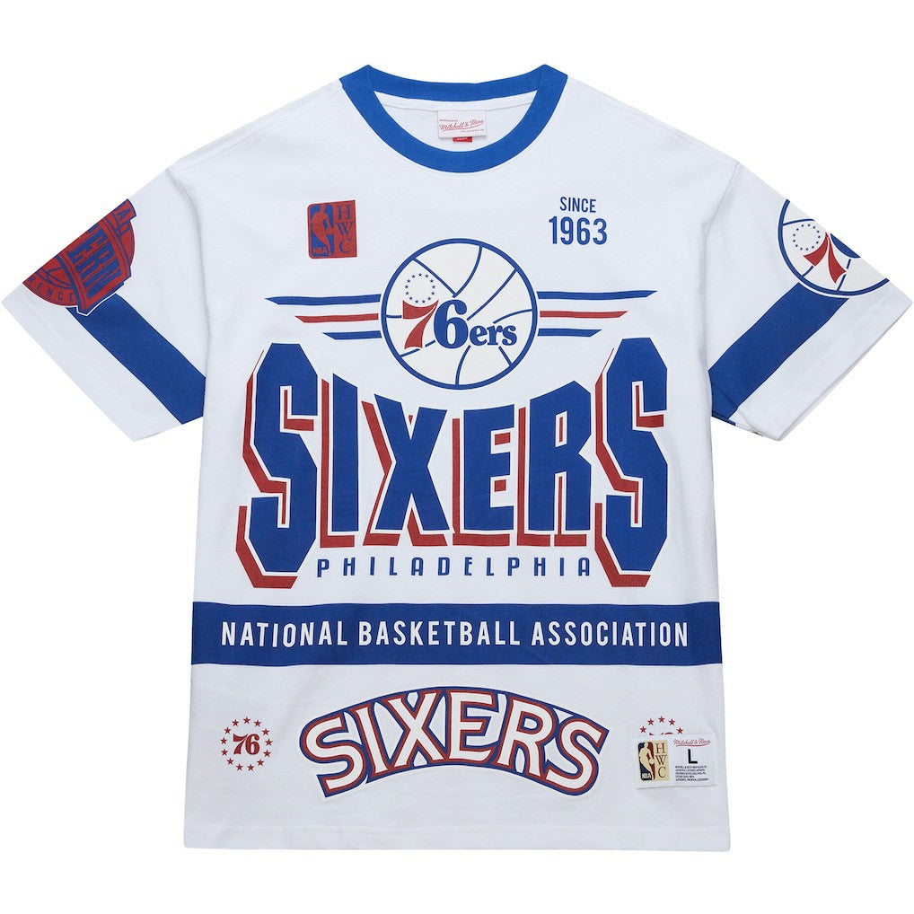 Mitchell & Ness Philadelphia 76ers Unisex Hardwood Classics Vintage Team Origins Premium T-Shirt
