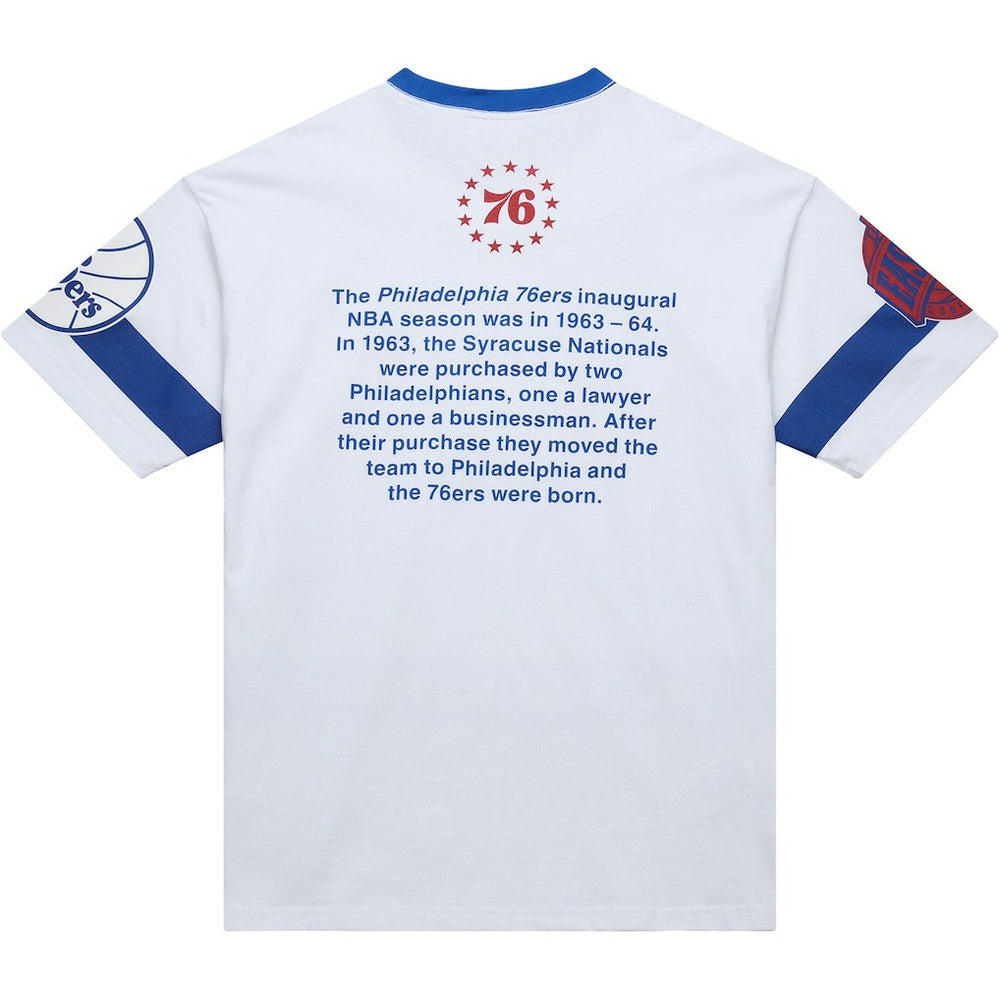 Mitchell & Ness Philadelphia 76ers Unisex Hardwood Classics Vintage Team Origins Premium T-Shirt