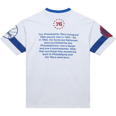 Mitchell & Ness Philadelphia 76ers Unisex Hardwood Classics Vintage Team Origins Premium T-Shirt