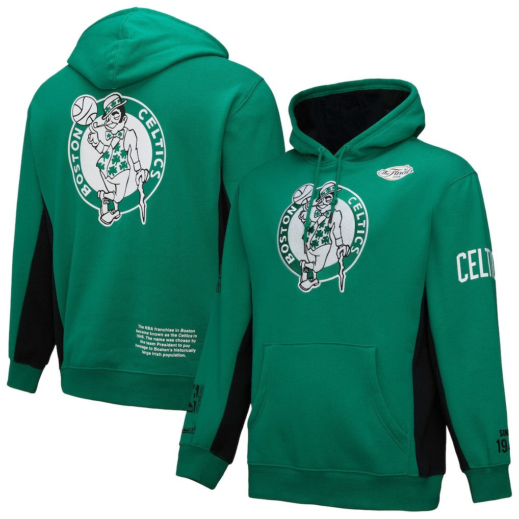 Mitchell & Ness Boston Celtics Hardwood Classics Team Origins Fleece Pullover Hoodie