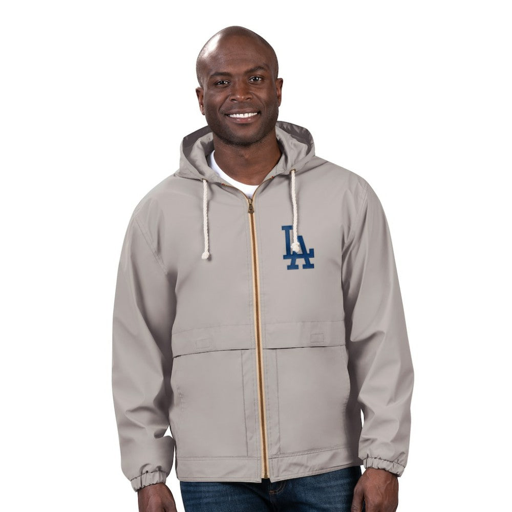 Gray Los Angeles Dodgers G-III Sports by Carl Banks Full-Zip Rain Jacket