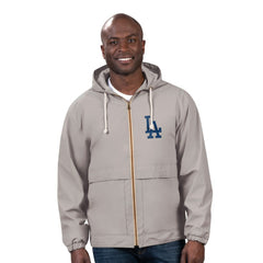 Gray Los Angeles Dodgers G-III Sports by Carl Banks Full-Zip Rain Jacket