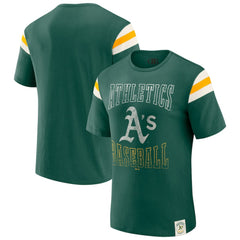 Green Athletics Darius Rucker Collection by Fanatics Distressed Sleeve Stripe T-Shirt
