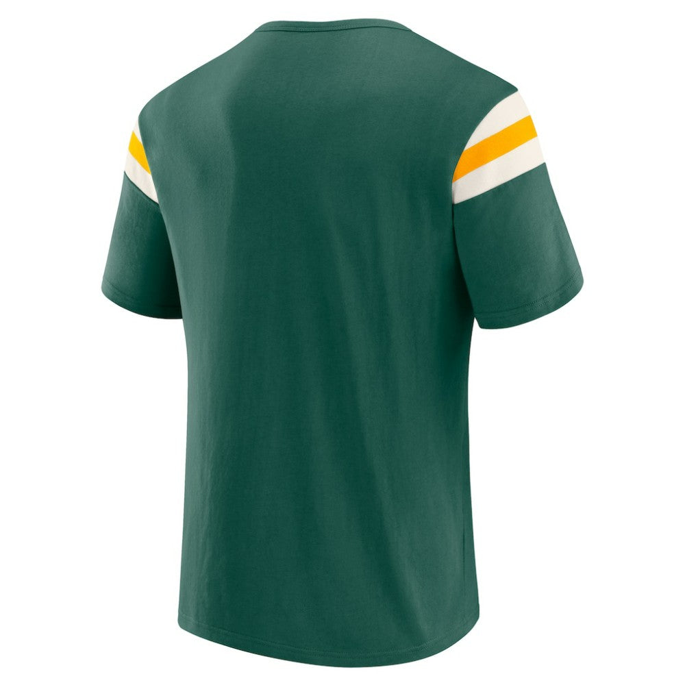Green Athletics Darius Rucker Collection by Fanatics Distressed Sleeve Stripe T-Shirt