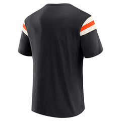 Black San Francisco Giants Darius Rucker Collection by Fanatics Distressed Sleeve Stripe T-Shirt