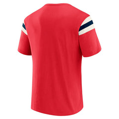 Red St. Louis Cardinals Darius Rucker Collection by Fanatics Distressed Sleeve Stripe T-Shirt