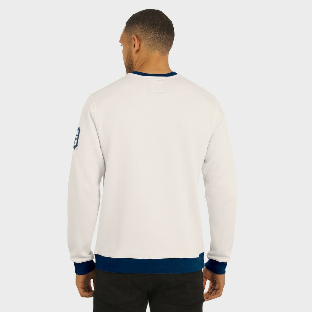 Cream Detroit Tigers Darius Rucker Collection by Fanatics Colorblock Crewneck Sweatshirt