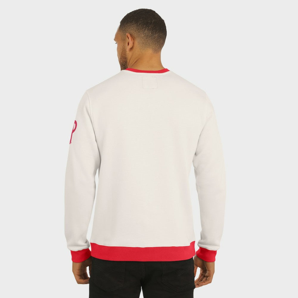 Cream Philadelphia Phillies Darius Rucker Collection by Fanatics Colorblock Crewneck Sweatshirt