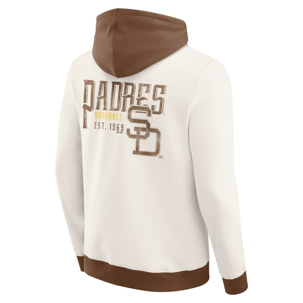Cream San Diego Padres Darius Rucker Collection by Fanatics Men's Polar Fleece Full-Zip Hoodie