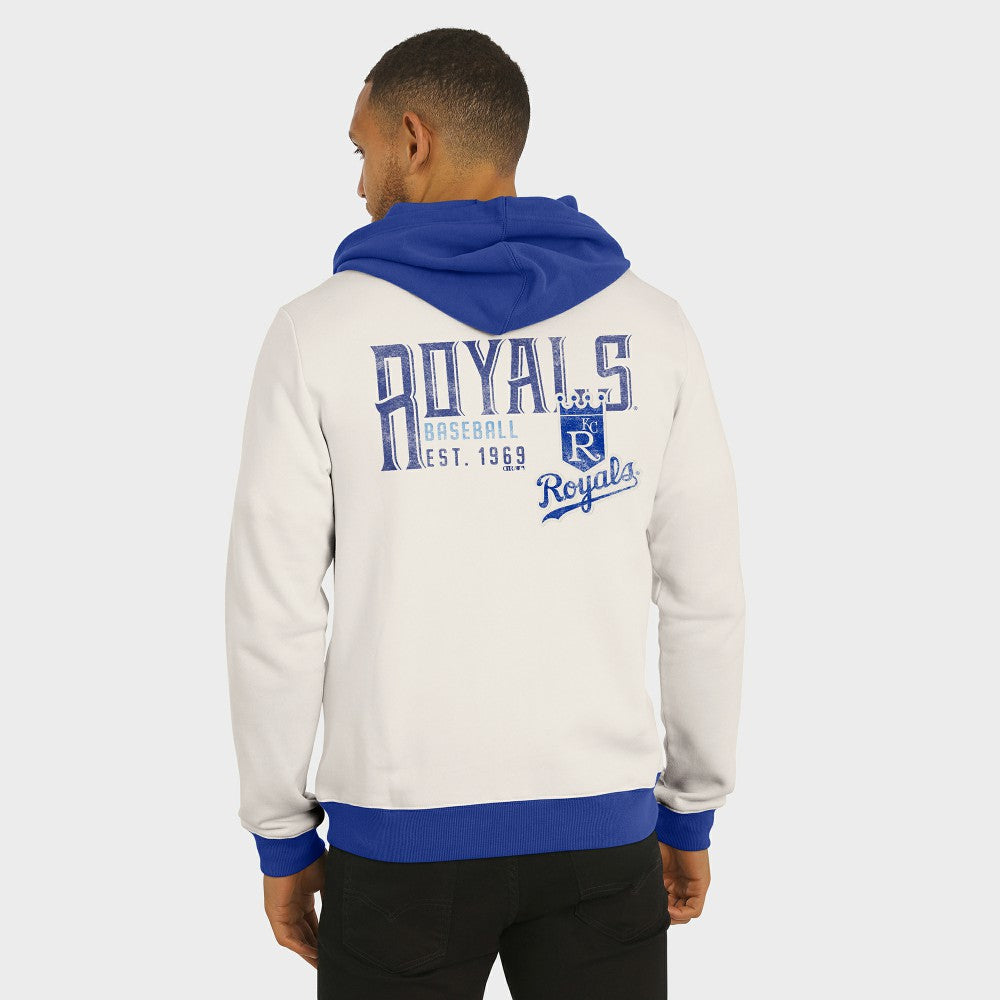 Cream Kansas City Royals Darius Rucker Collection by Fanatics Men's Polar Fleece Full-Zip Hoodie