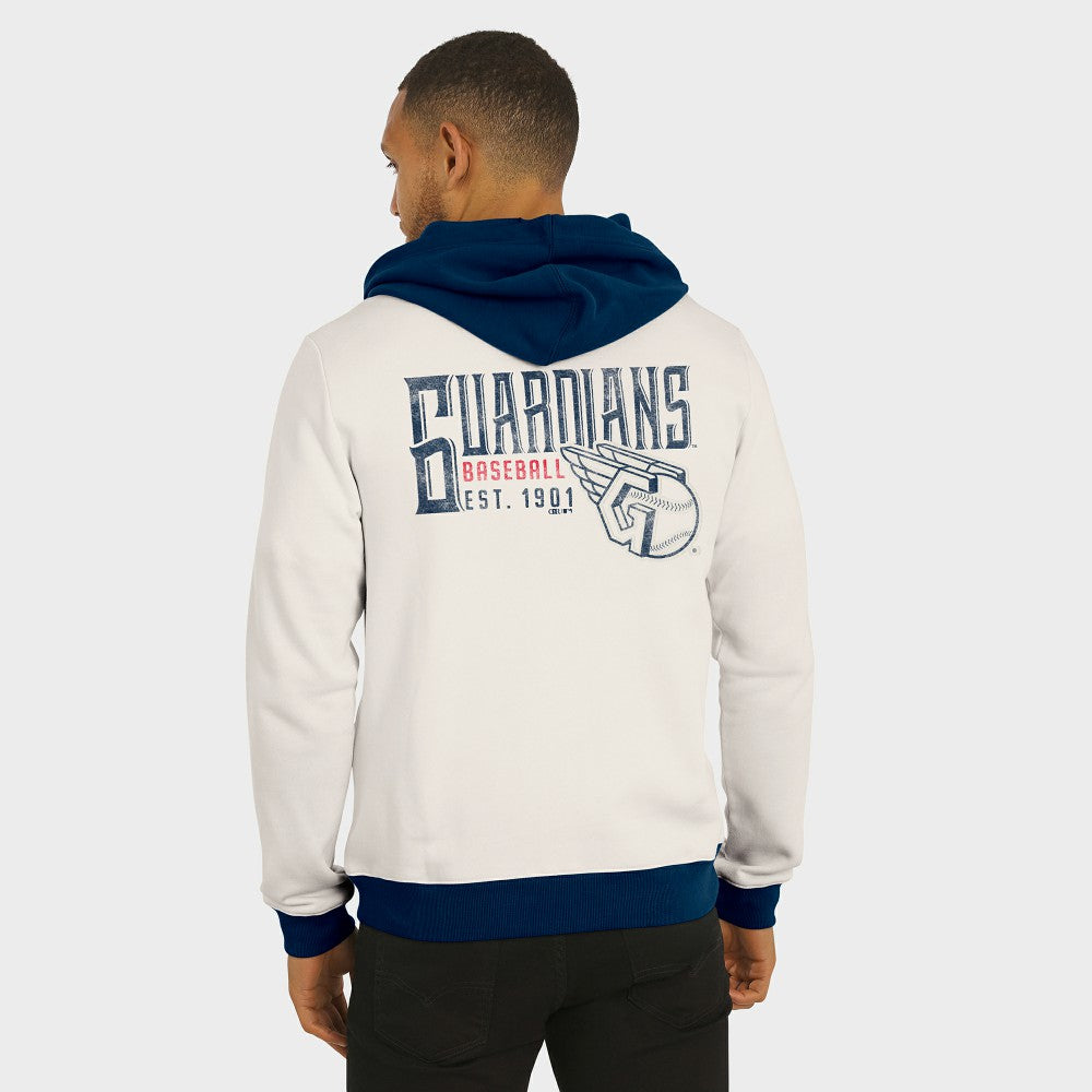 Cream Cleveland Guardians Darius Rucker Collection by Fanatics Men's Polar Fleece Full-Zip Hoodie