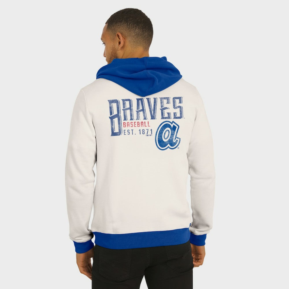 Cream Atlanta Braves Darius Rucker Collection by Fanatics Men's Polar Fleece Full-Zip Hoodie