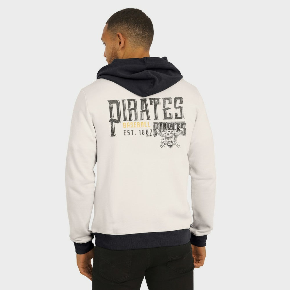 Cream Pittsburgh Pirates Darius Rucker Collection by Fanatics Men's Polar Fleece Full-Zip Hoodie