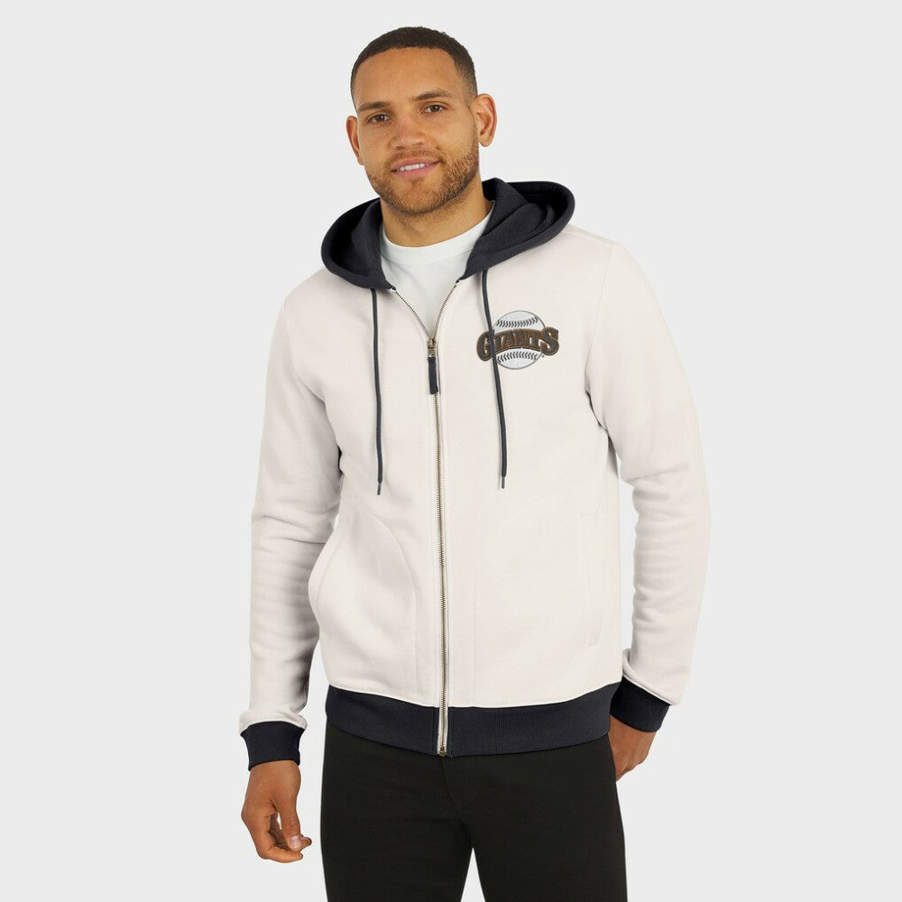 Cream San Francisco Giants Darius Rucker Collection by Fanatics Men's Polar Fleece Full-Zip Hoodie