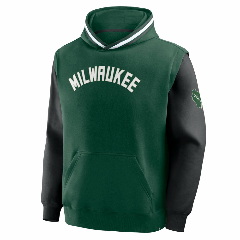 Fanatics Milwaukee Bucks Half Court Shot Clock Fastbreak Hoodie