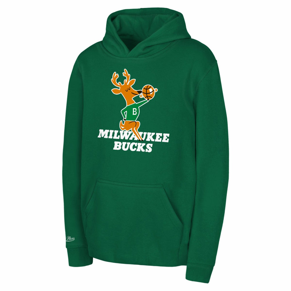 Mitchell & Ness Milwaukee Bucks Preschool Retro Logo Pullover Hoodie