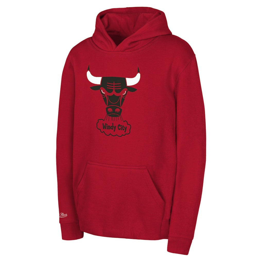 Mitchell & Ness Chicago Bulls Preschool Retro Logo Pullover Hoodie