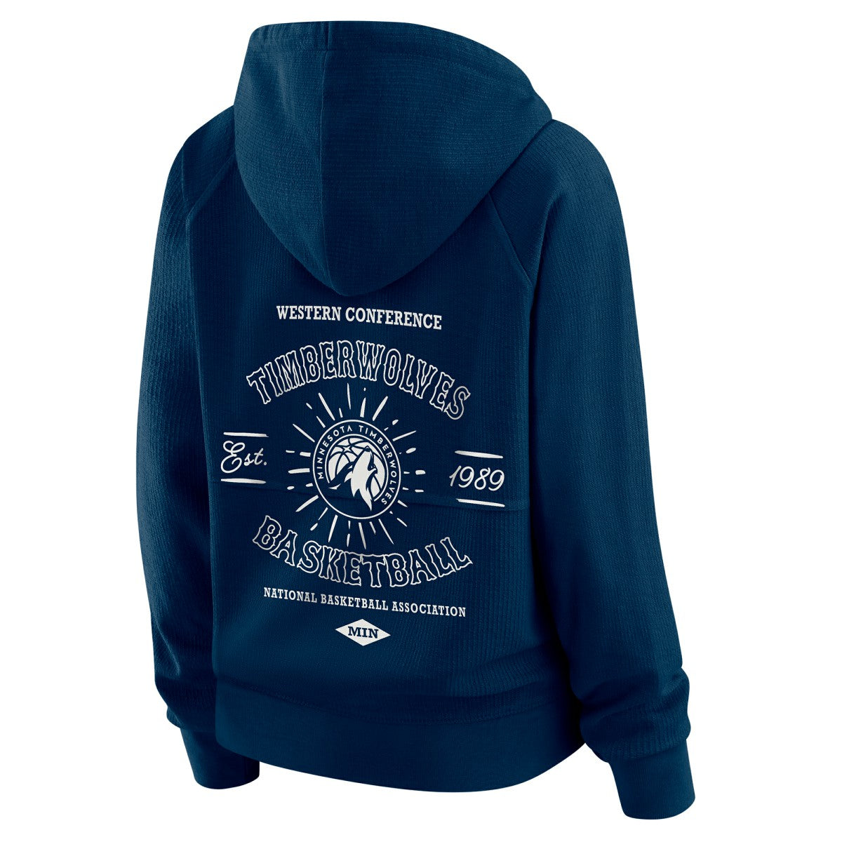 Minnesota Timberwolves WEAR by Erin Andrews Women's Vintage Full-Zip Raglan Hoodie