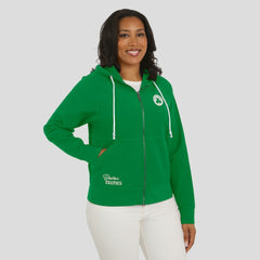 Boston Celtics WEAR by Erin Andrews Women's Vintage Full-Zip Raglan Hoodie