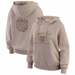 Sacramento Kings WEAR by Erin Andrews Women's Washed Pullover Crewdie