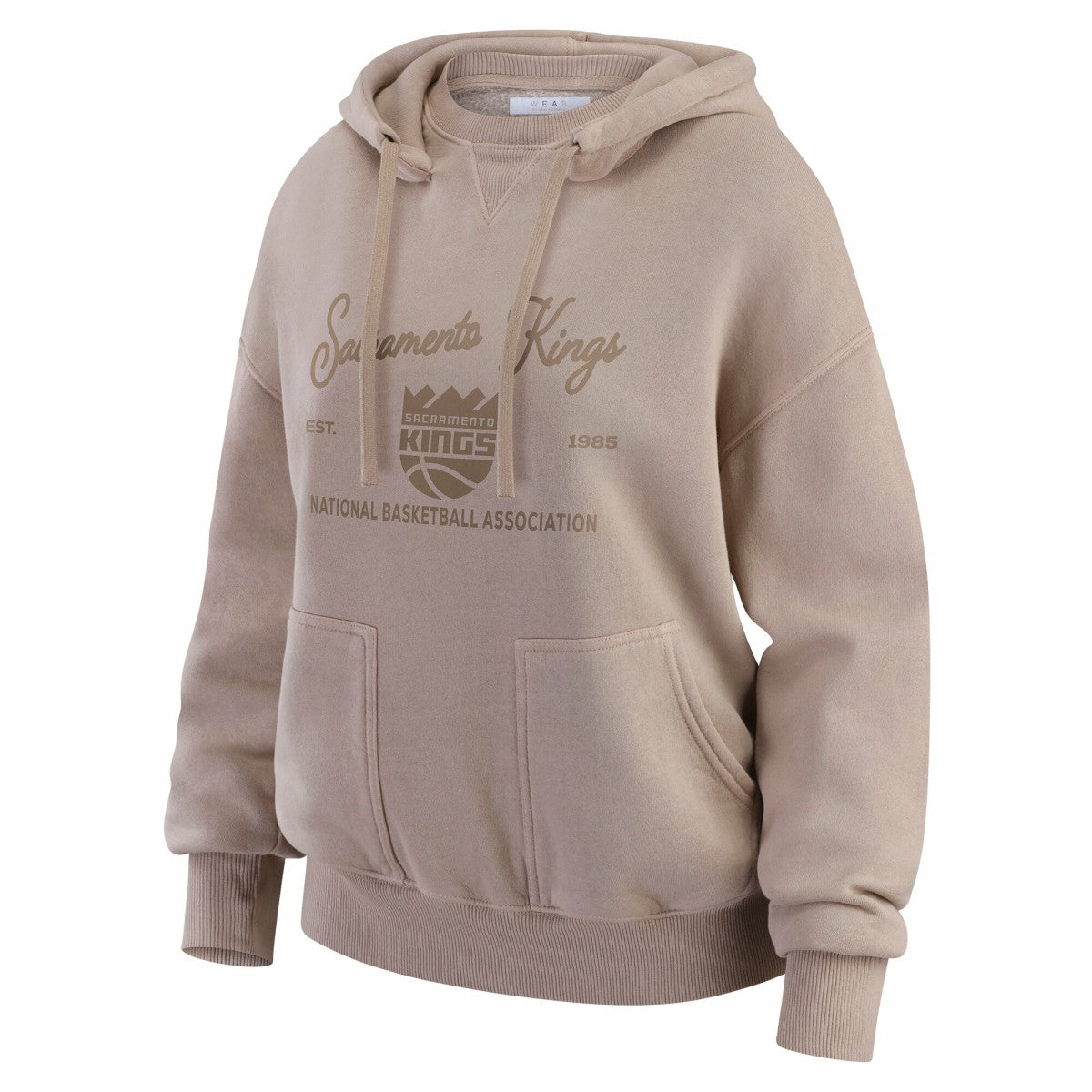 Sacramento Kings WEAR by Erin Andrews Women's Washed Pullover Crewdie