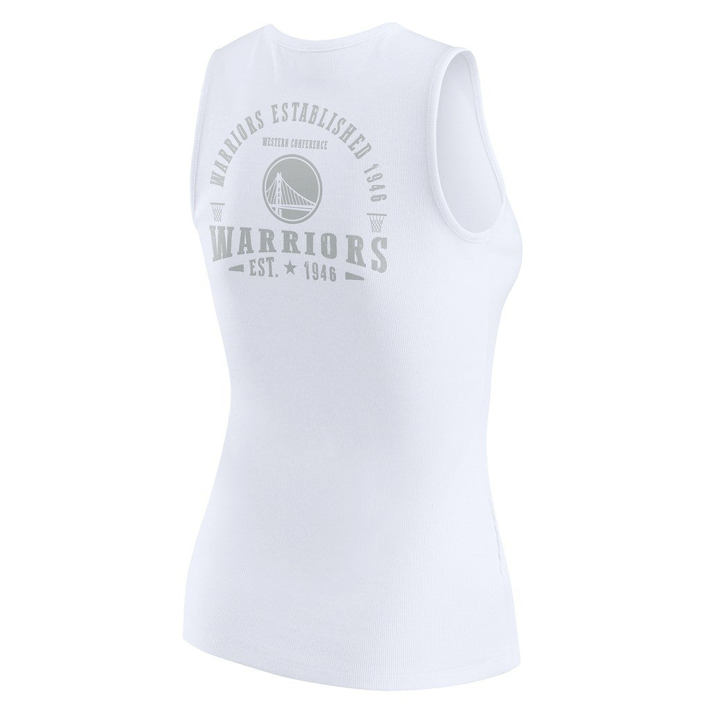 Golden State Warriors WEAR by Erin Andrews Women's Rib-Knit Henley Tank Top sale