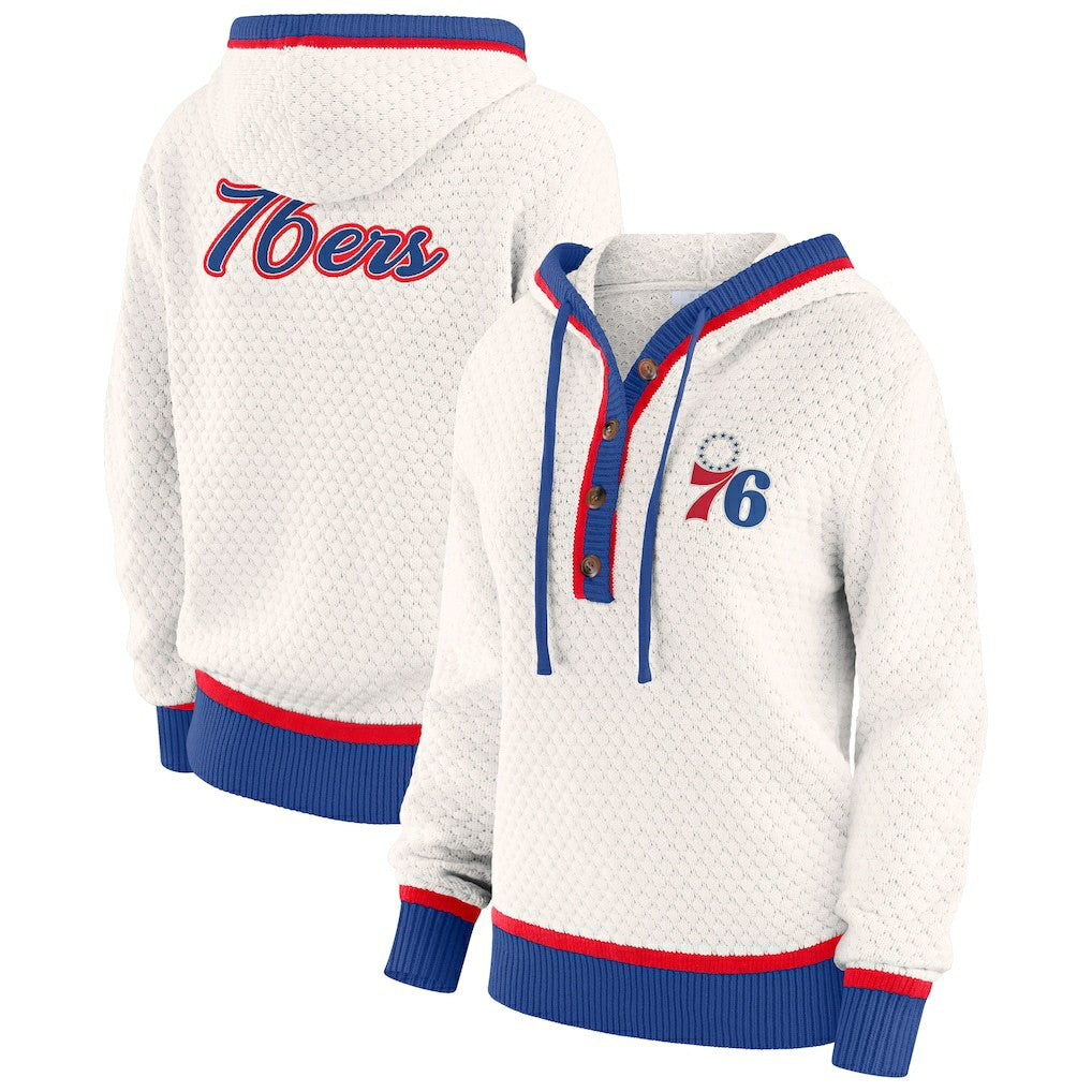 Philadelphia 76ers WEAR by Erin Andrews Women's Plus Size Hoodie Sweater