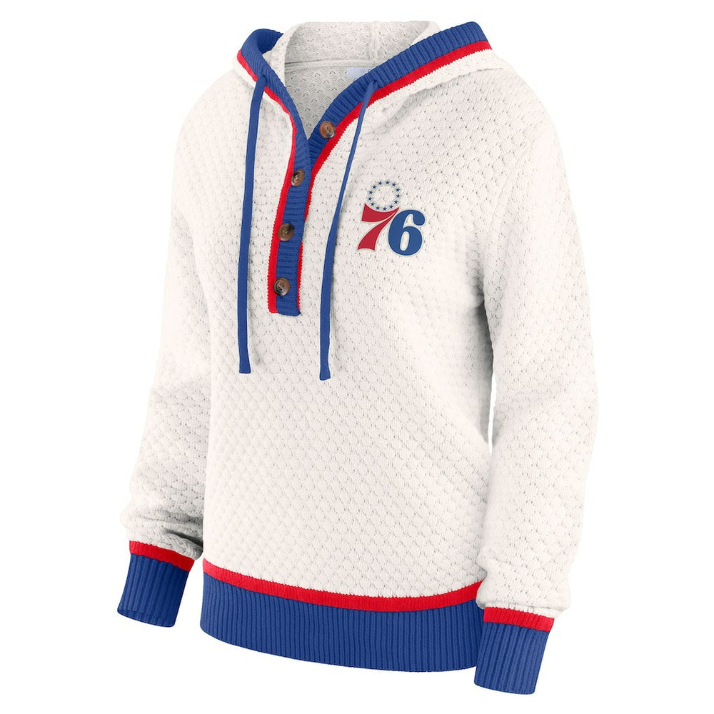 Philadelphia 76ers WEAR by Erin Andrews Women's Plus Size Hoodie Sweater