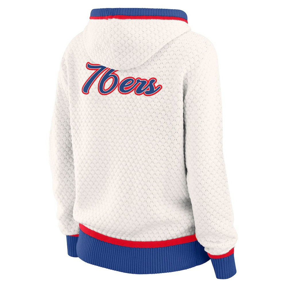 Philadelphia 76ers WEAR by Erin Andrews Women's Plus Size Hoodie Sweater
