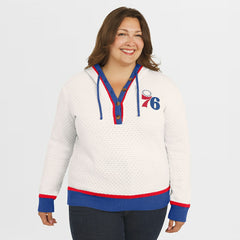 Philadelphia 76ers WEAR by Erin Andrews Women's Plus Size Hoodie Sweater