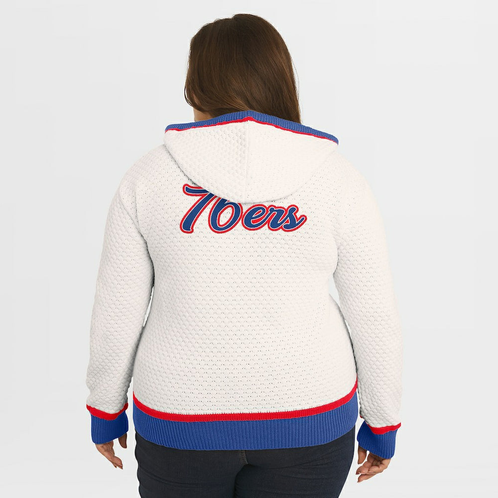 Philadelphia 76ers WEAR by Erin Andrews Women's Plus Size Hoodie Sweater