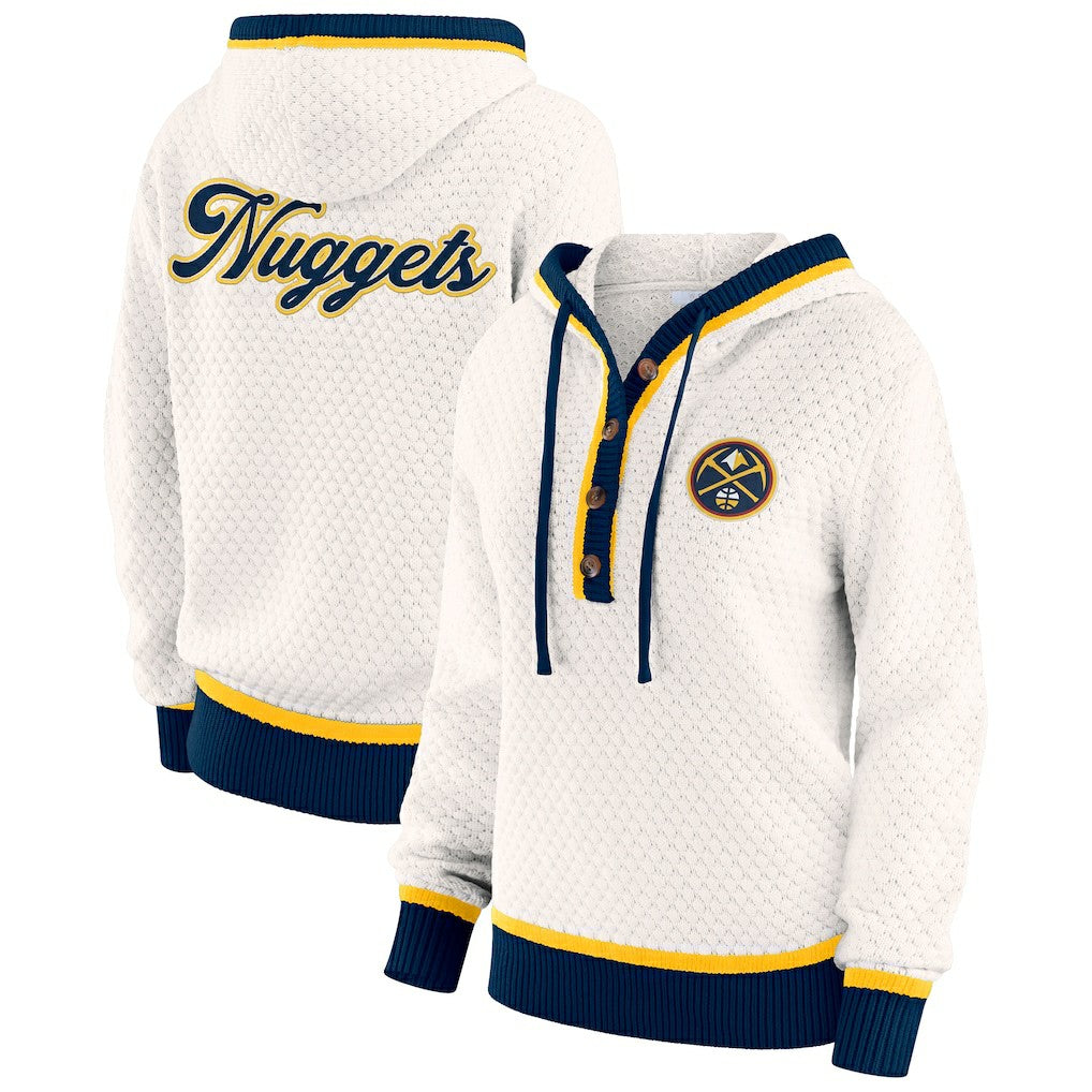 Denver Nuggets WEAR by Erin Andrews Women's Plus Size Hoodie Sweater sale