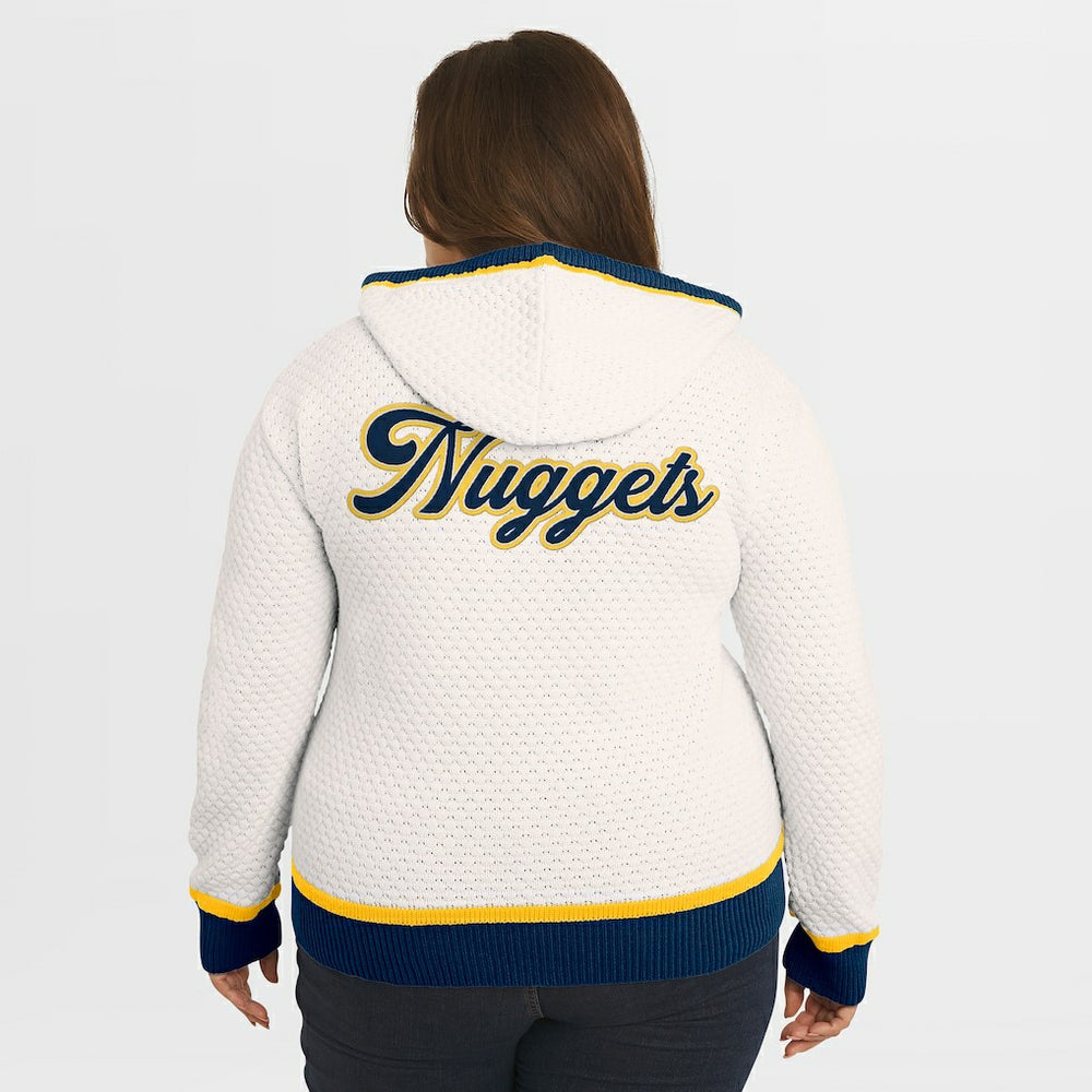 Denver Nuggets WEAR by Erin Andrews Women's Plus Size Hoodie Sweater sale