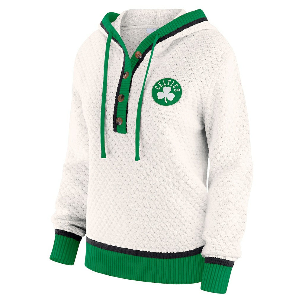 Boston Celtics WEAR by Erin Andrews Women's Plus Size Hoodie Sweater