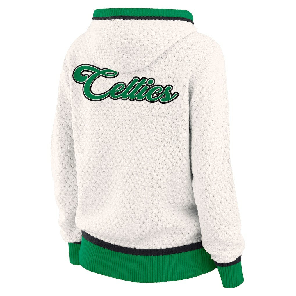 Boston Celtics WEAR by Erin Andrews Women's Plus Size Hoodie Sweater