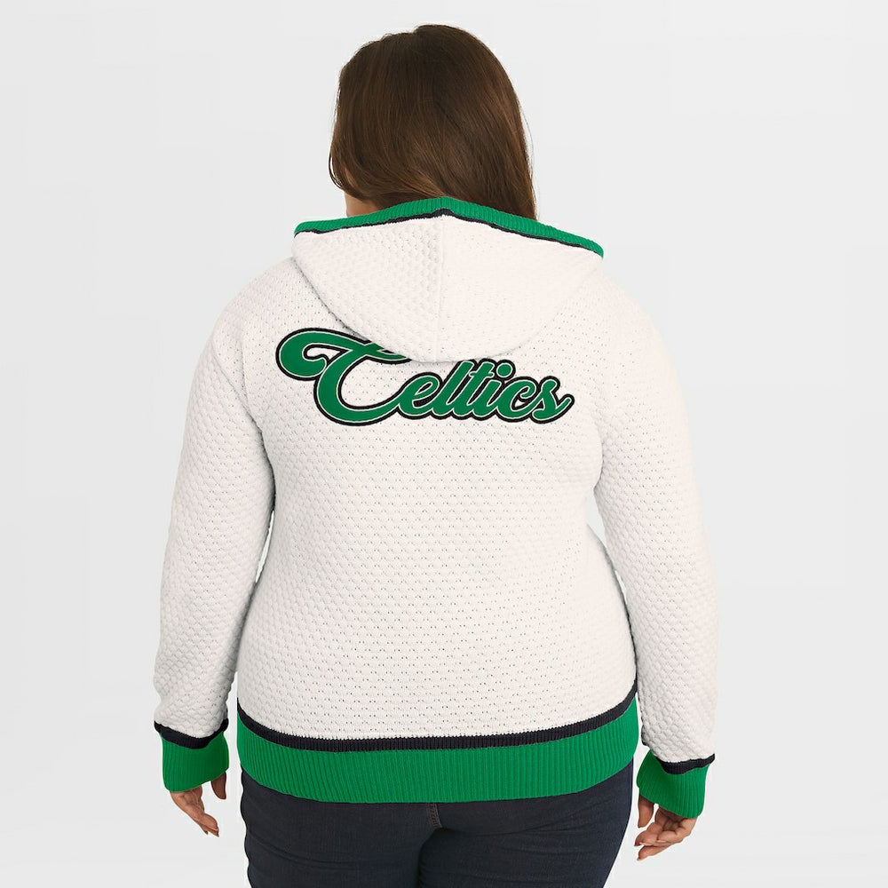 Boston Celtics WEAR by Erin Andrews Women's Plus Size Hoodie Sweater